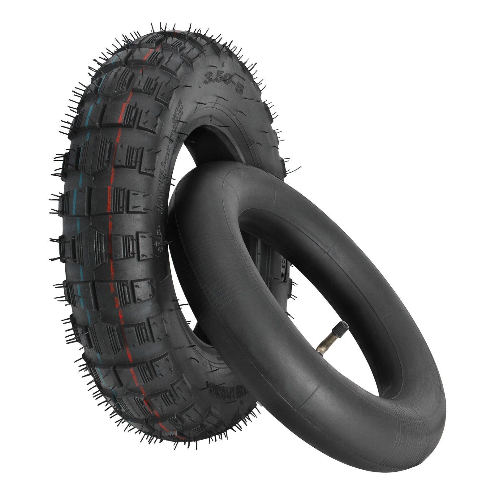 2-Piece Off-Road 3.50-8 Tire Tubing for Honda Z50 Trail Pit Bikes/Electric Scooters for Lawns and Gardens