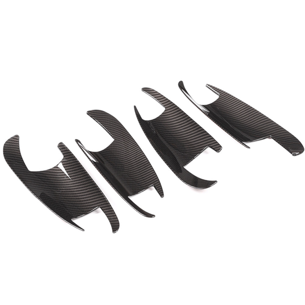 4 * Carbon fiber ABS door handle cup covers suitable for ML, GLK, GLS, and GLE models. n