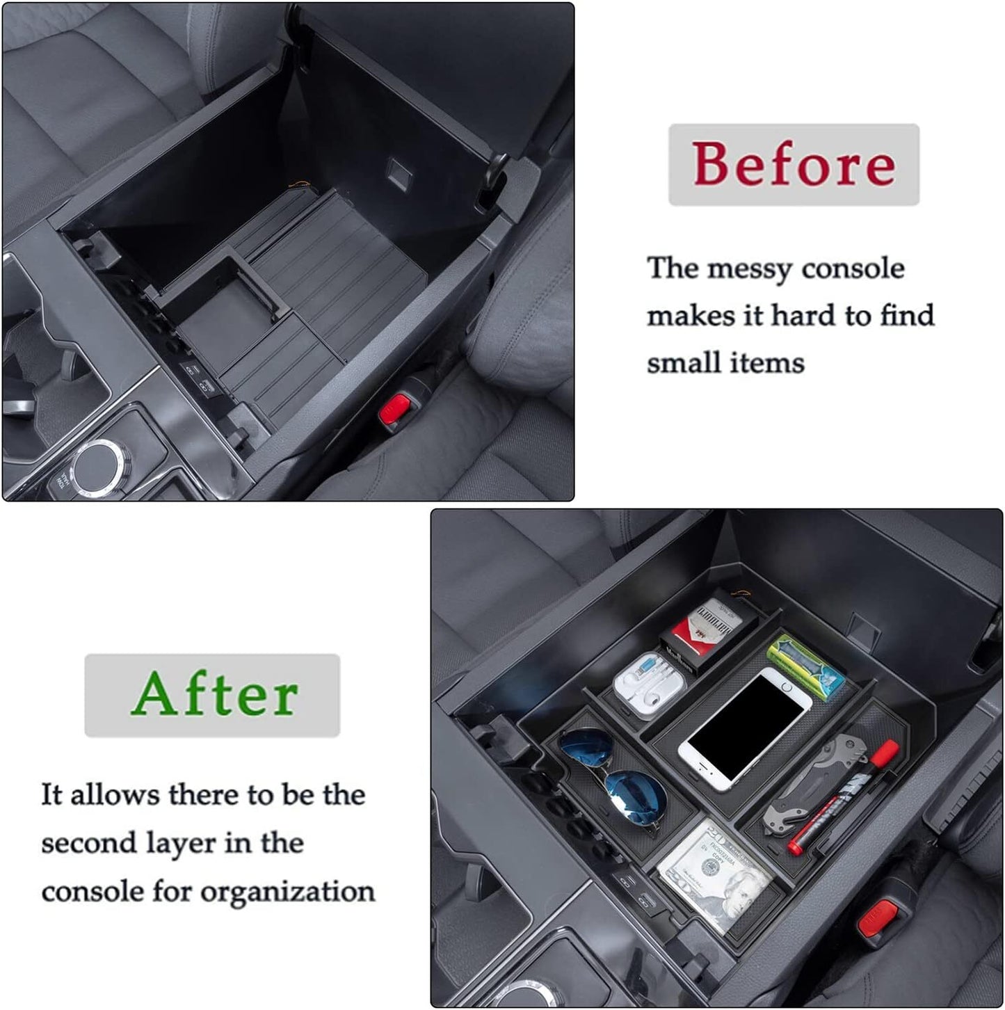 [new] Center console armrest storage tray suitable for 2023-2024 Sequoia n