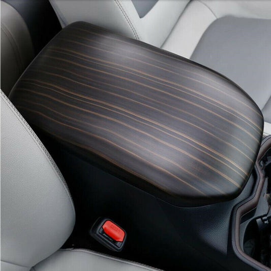 for Toyota RAV4 2019-2023 Peach Wood Grain Interior Armrest Box Decor Cover Trim