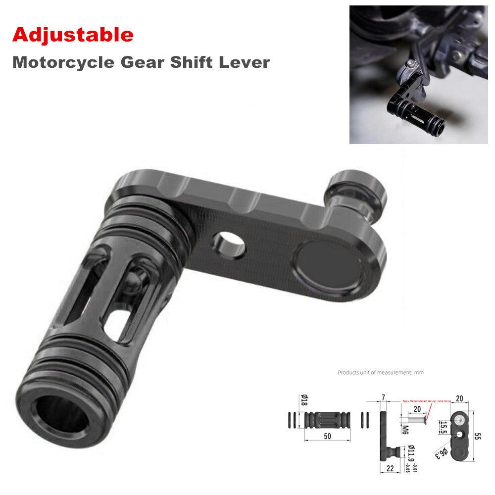 CNC adjustable motorcycle gearshift lever for Dirt Pit bicycles - n