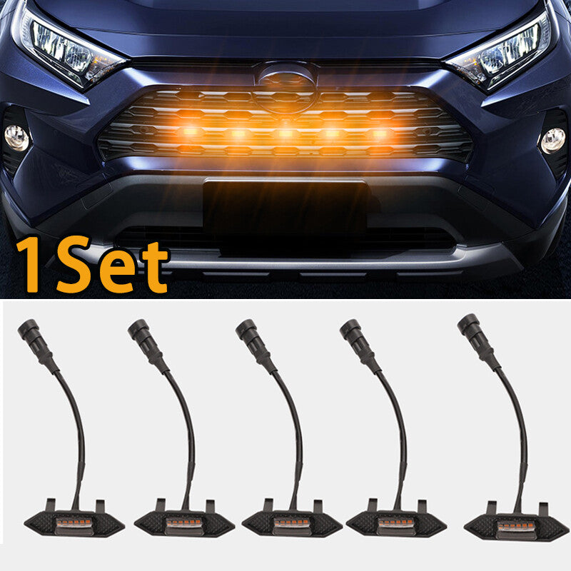 1 Set for Toyota Rav4 Daytime Running Lights for Grill Yellow