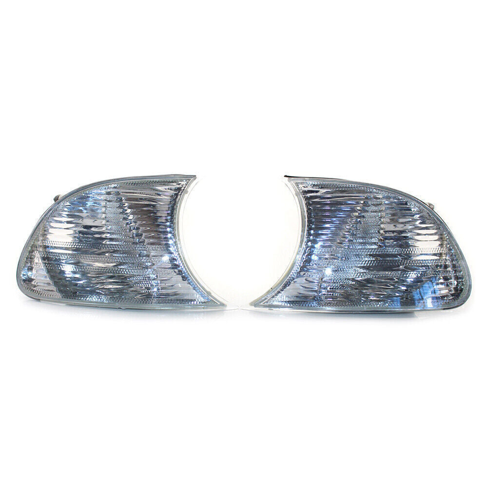 for BMW E46 3-Series 2DR 00-01 2x Corner Light Clear Truen Signal Lens Q