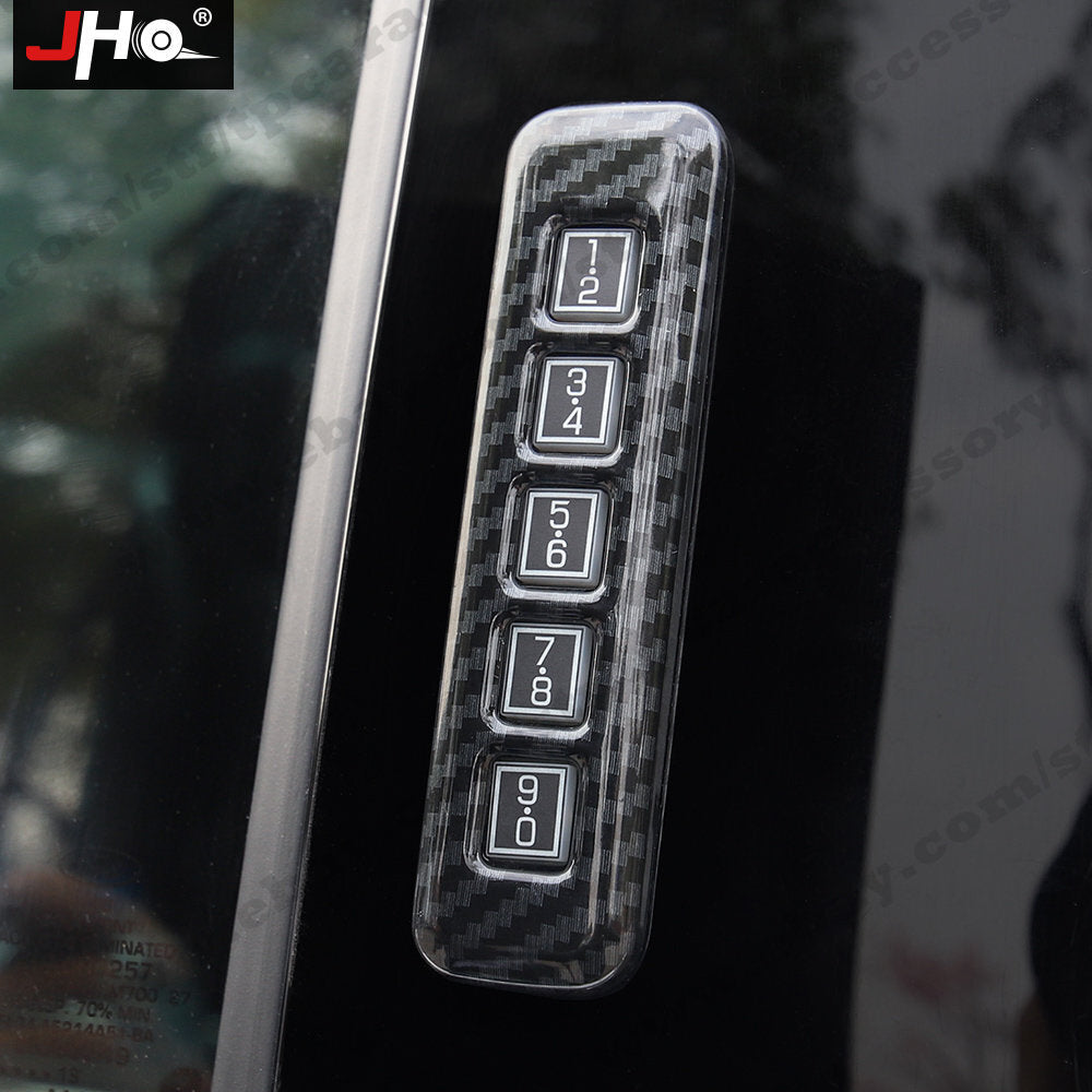 Car Door Lock Password Button Cover Trim Frame for Ford F150 2015-20 Accessories