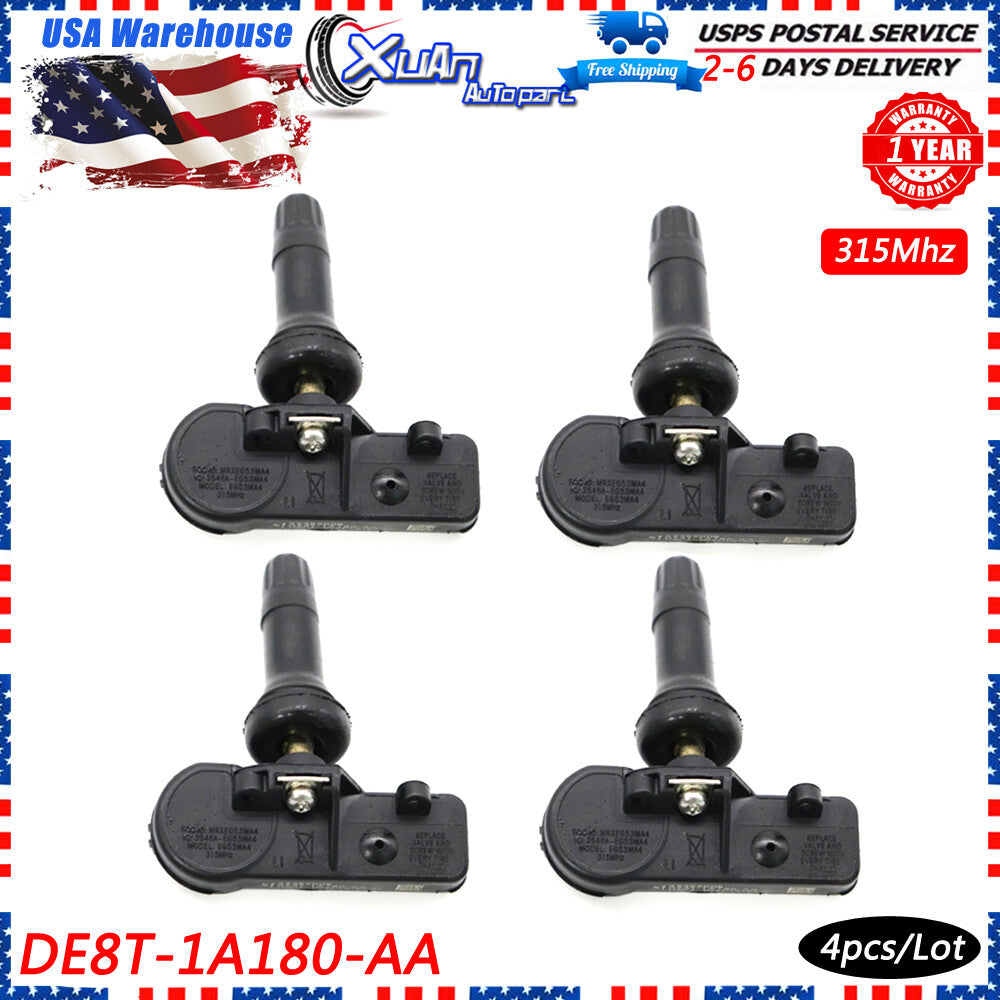 4-pack 9L3Z1A189A TPMS tire pressure monitoring sensors for 315MHz - v