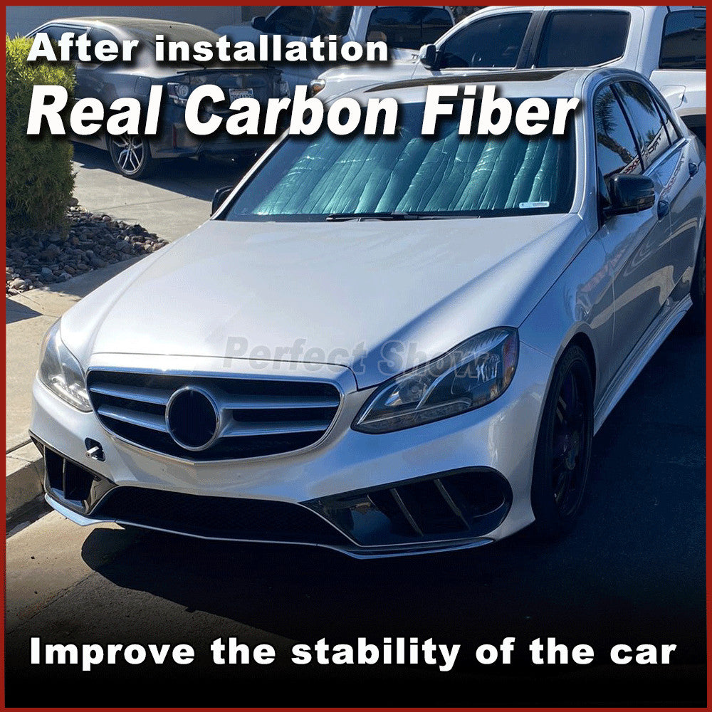 for Mercedes-Benz E Class W212 Sport REAL CARBON Fog Lamp Grill Air Vent Cover