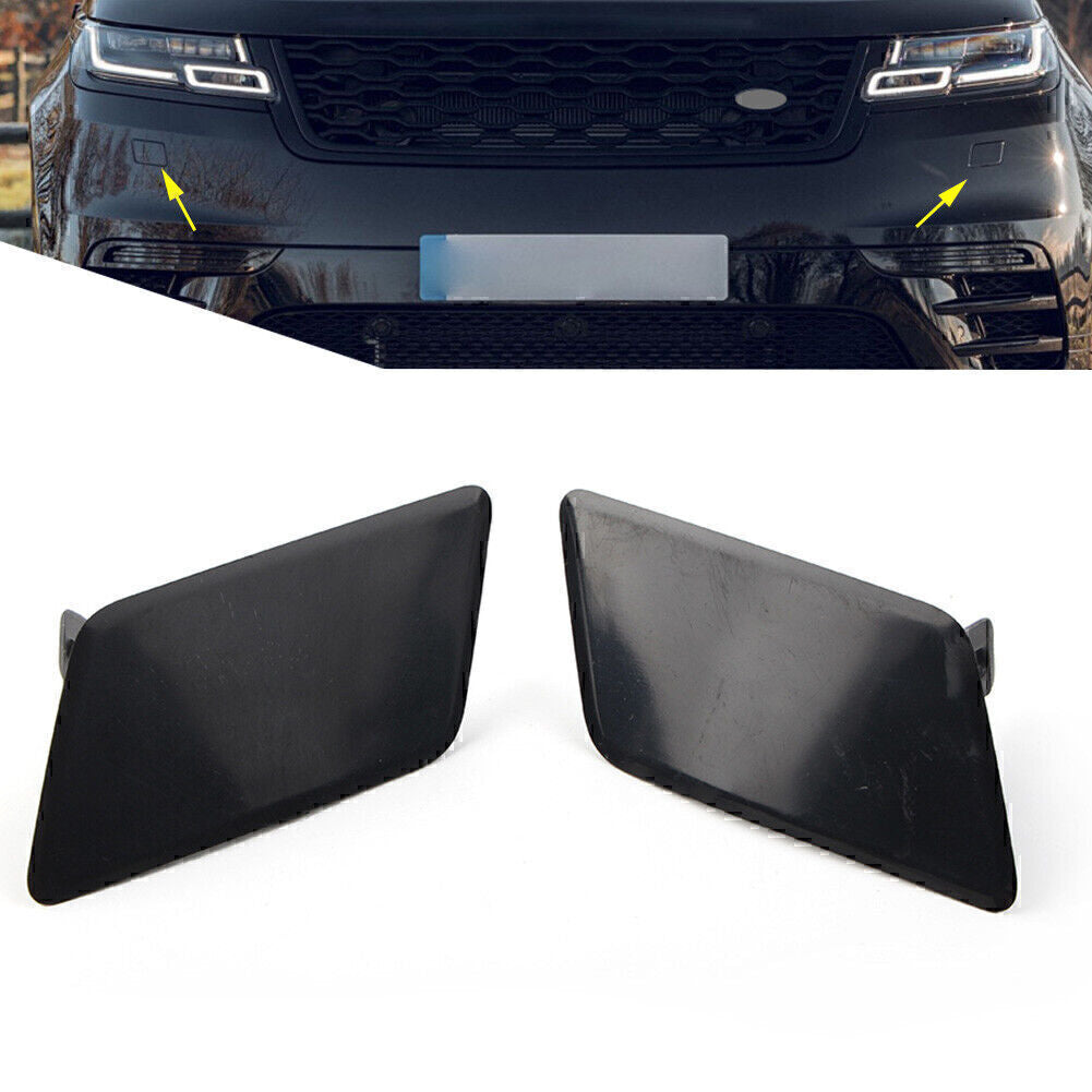 Left & Right Headlamp Washer Cover Cap Set LR093500 for Range Rover Velar 2017+ Q