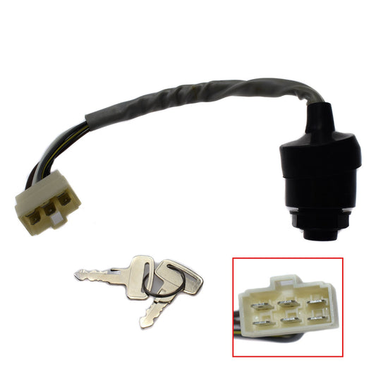 Ignition Key Switch 27005-0011 for Kawasaki Mule 600 610 7005-1191 & 27005-1146 Q