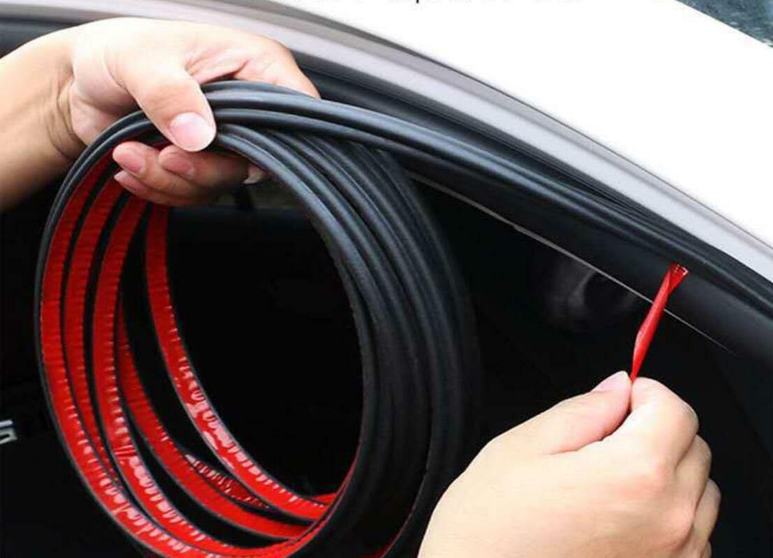 5M Car Door Rubber Seal Trunk Hood Sealing Strip EPDM Noise Weather Strips