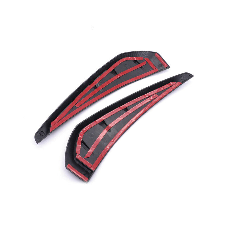 2-Piece Car Carbon Fiber Pattern Side Door Fender Vent Cover Decoration - n
