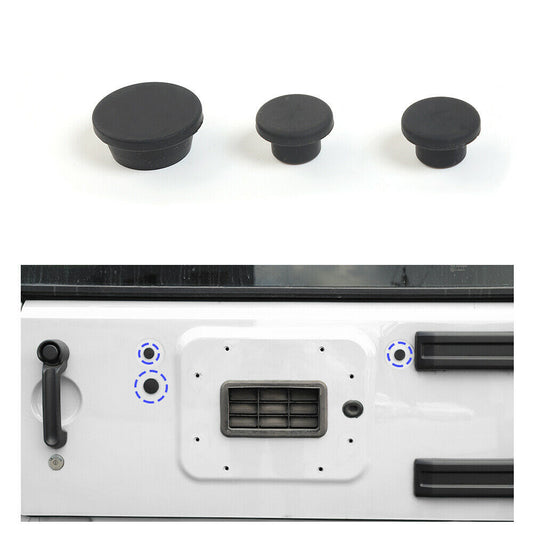 for Jeep for Wrangler JK 2007-17 Tailgate Plug Set Spare Tire Carrier Delete Rubber