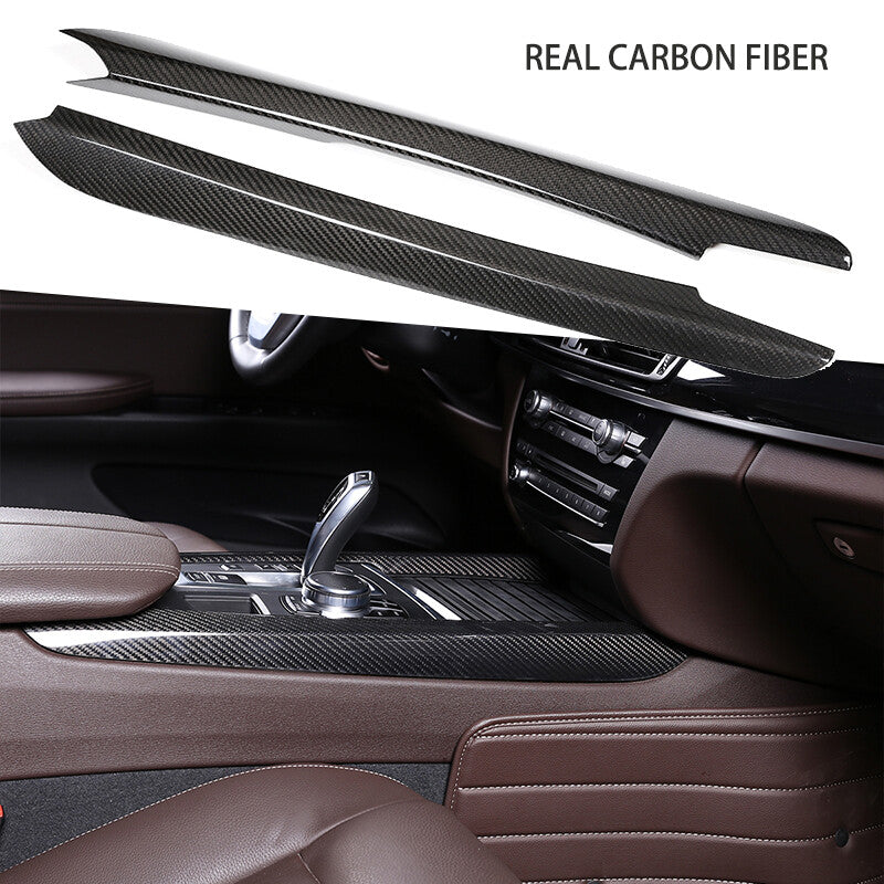 carbon fiber side panel trim for the center console, suitable for X5 2015 - 2019. n
