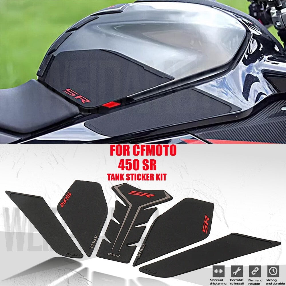 Motorcycle Fuel Tank Pad Anti-slip Tank Sticker Pad For CFMOTO 450SR 2022-2023