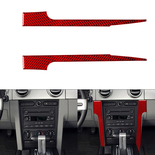 2Pcs Carbon Fiber Air Vent Outlet Frame Cover Trim for Chrysler 200 2011-2014 v