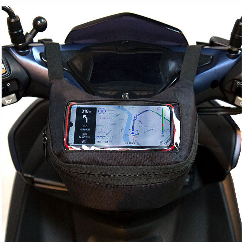 1x Practical Motorcycle Scooter Moped Handlebar Saddle Bag Waist Pocket one Case v