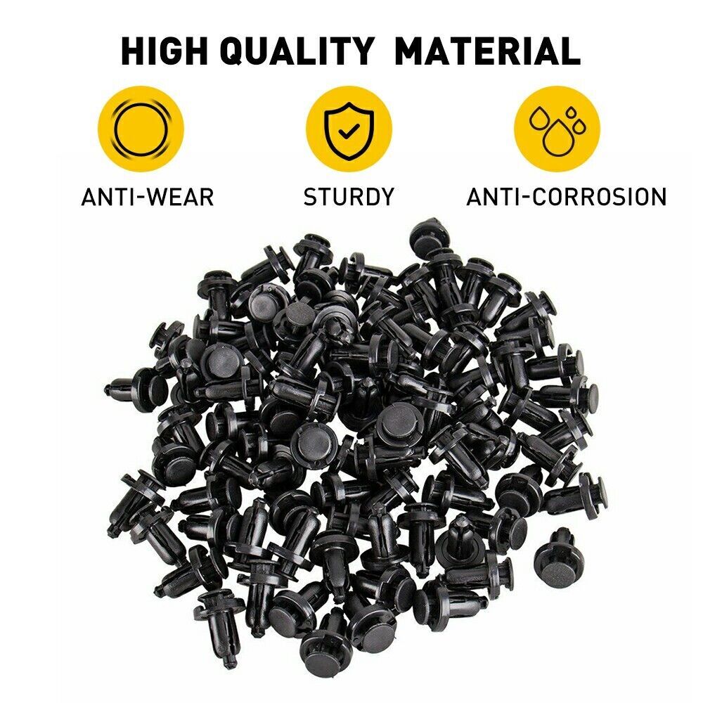 100x Car Bumper Fender Clip Retainer Fastener Rivet Screw 90914-0007 A21420 Part