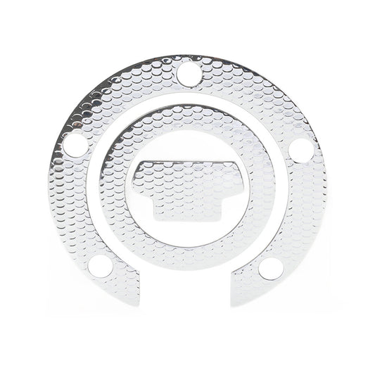 Silver Gas Tank Fuel Cap Cover Protector Pad Sticker Decal for Yamaha R1 R6 FZ1 Q