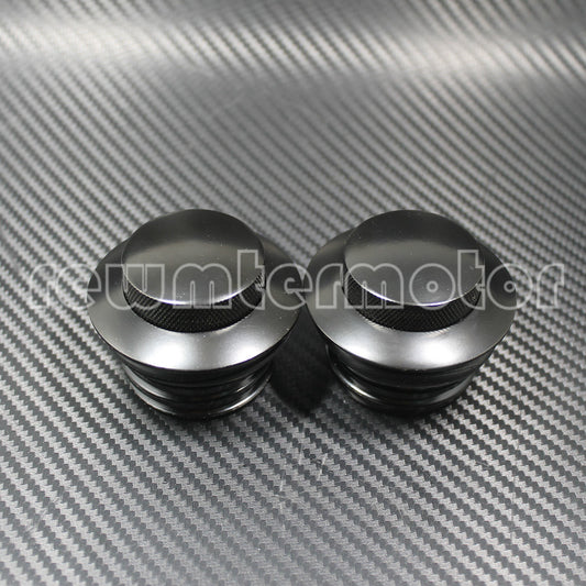 2pcs Motorcycle Vented Screw-in Fuel Tank Gas Cap Fit for Harley Dyna 1982-up Q