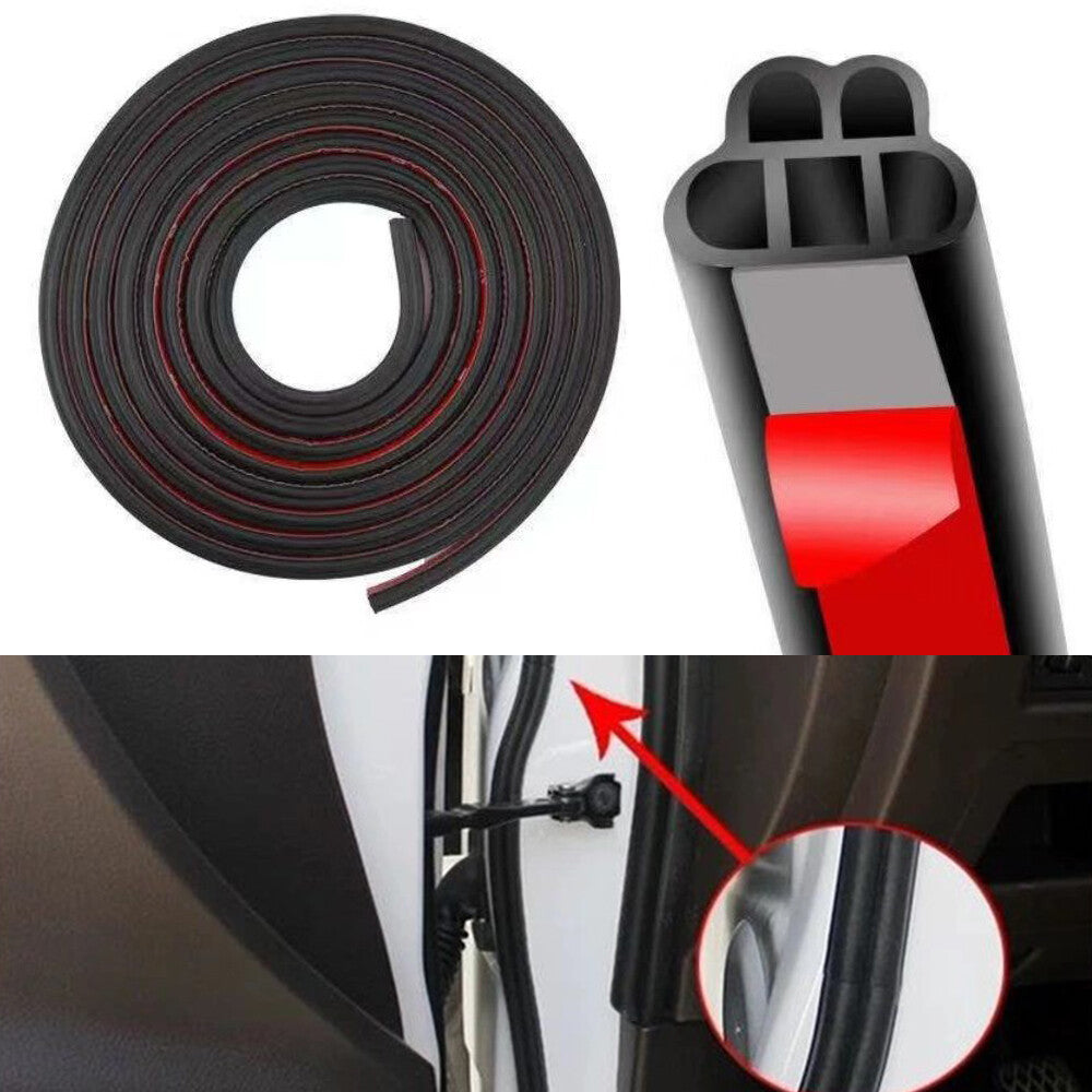 6.56-foot car door seal strip, car rubber door seal inside - n