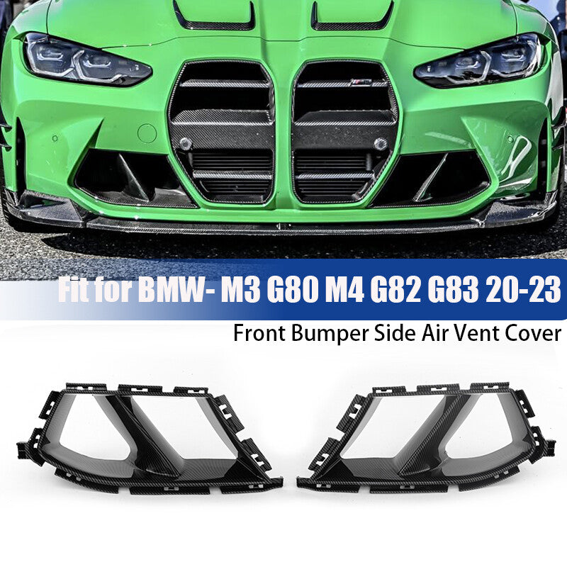 Carbon ABS front bumper ventilated grille cover suitable for BMW G80 M3 G82 M4 Q