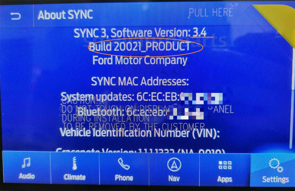 new SYNC 3 APIM module with navigation NA220 3.4 version, compatible with and for Lincoln vehicles. n