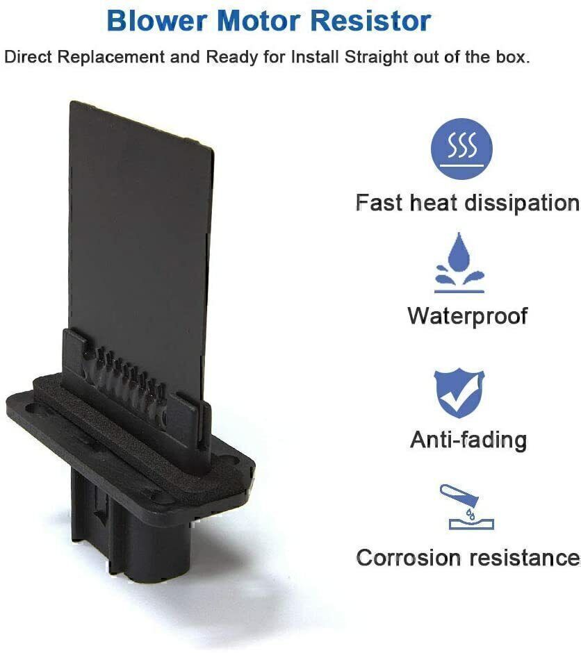 Front HVAC Heater Blower Motor Resistor Fit 2008-2012 for Ford Escape 04-14 F-150