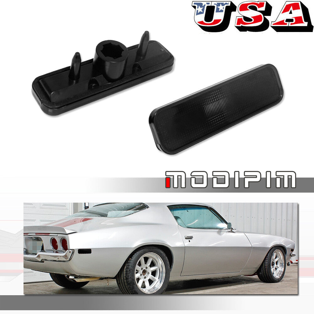 For 70 - 77 for Camaro smoked lens front and rear marker light housing - v
