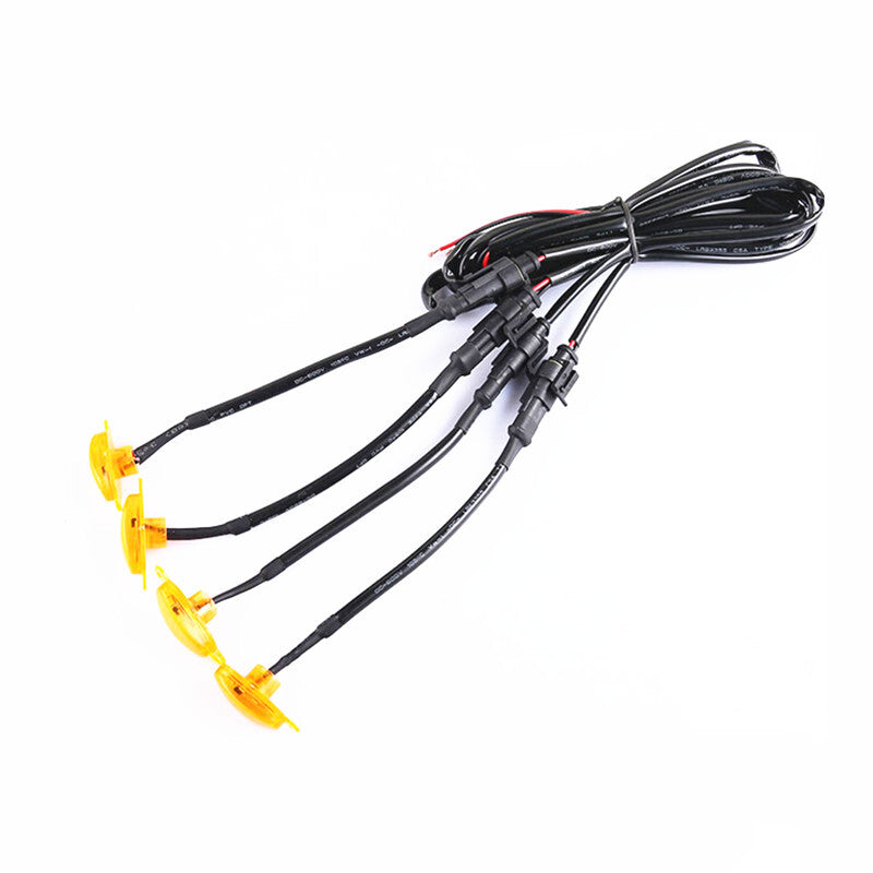 Car Truck Front Led Grille Licht Universal Amber 4LED Grill Amber Lamp for Ford