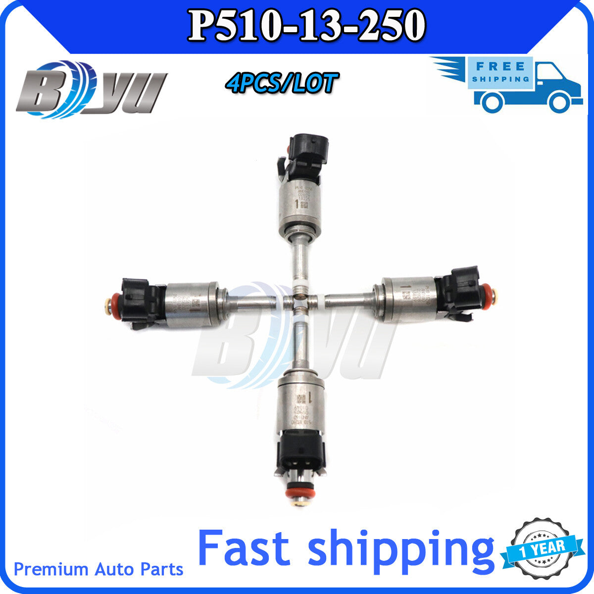 Fuel injector P510-13-250 AN0160-01U09 4 pieces/batch suitable for Mazda MX-5 CX-3 for Mazda 3- v