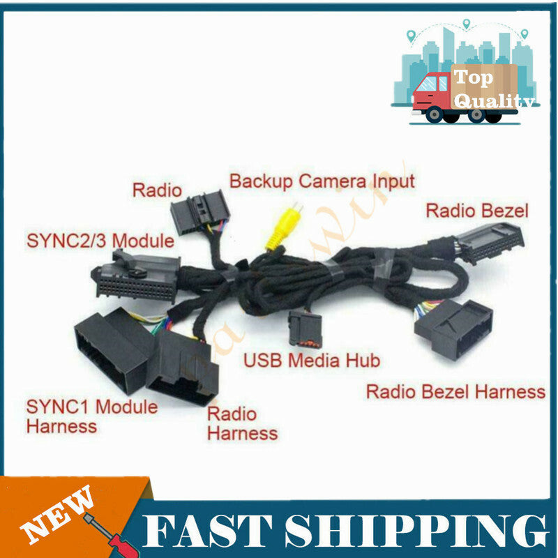 4 to 8 PNP power seatbelt conversion to SYNC 1, SYNC 2, SYNC 3 upgrade - n