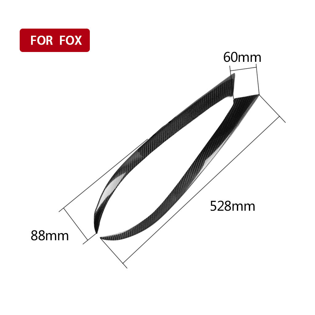 Real Carbon Fiber Front Headlight Eyelids Eyebrow Cover for Ford Focus 2005-2008