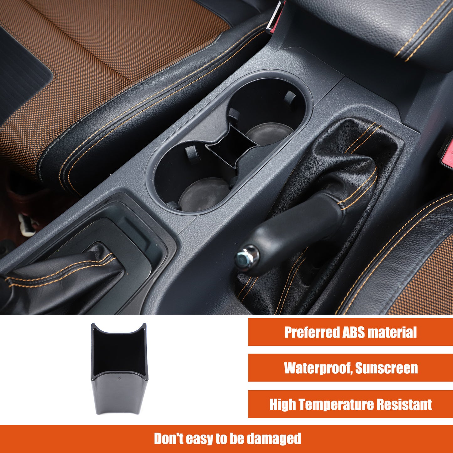 Central control storage box cup holder divider for Ranger 2015 - 2021 - n
