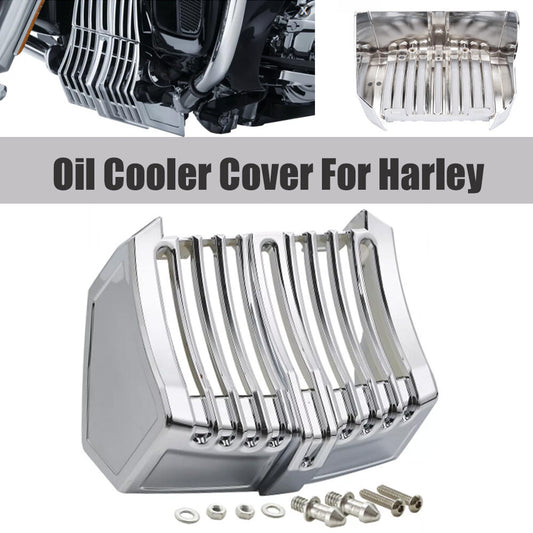 Chrome oil cooler protective cover for Harley Touring Electra Glide Road Glide 2017 - 2022 - n