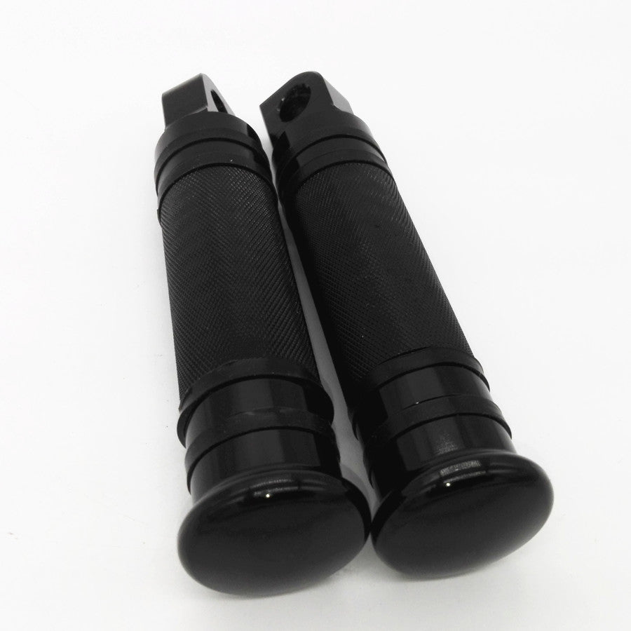 Black CNC Rear Front Foot Peg for Harley Touring Sportster Softail Dyna Q