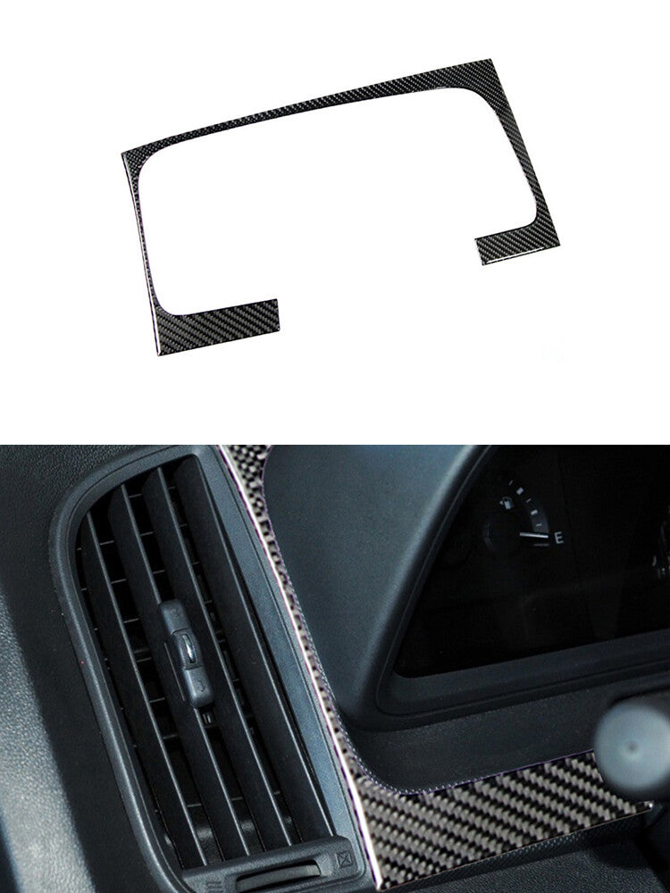 6Pcs Carbon Fiber Center Control Panel Cover Trim for Mustang 2005-2009 v
