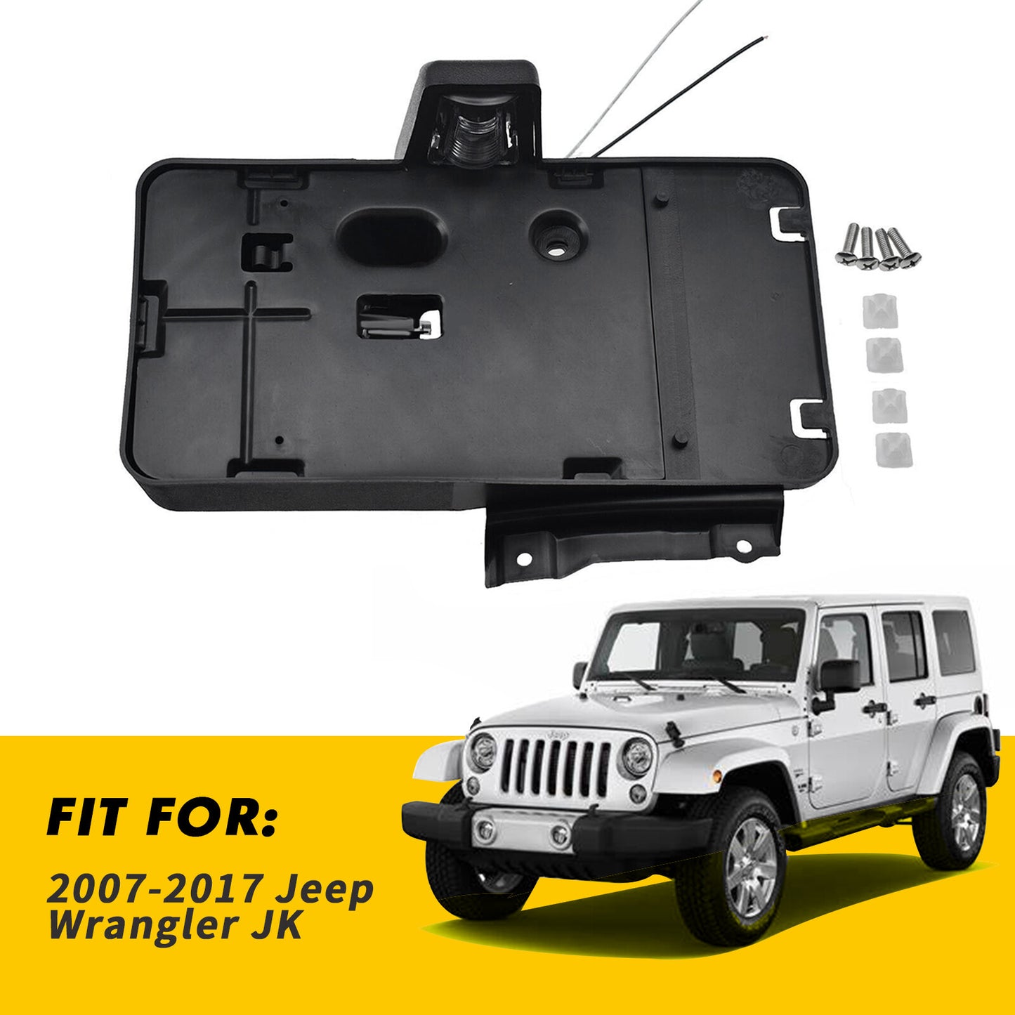 Rear license plate bracket with light for Jeep for Wrangler JK JKU 2007-17 n