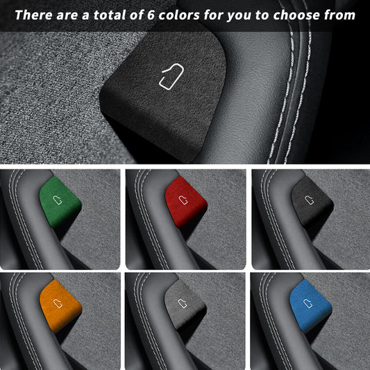 Door Switch Patch For Model 3+ Highland Alcantara Suede Interior Sticker Decor Q