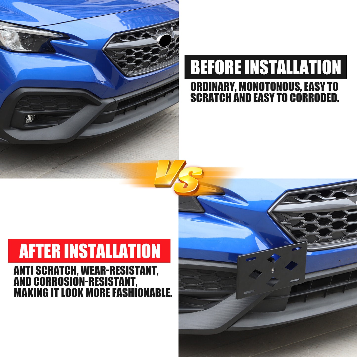 Fog Light Silver Steel Protective Cover Trim for Land Rover for Defender 20-2023 Front Bumper- v