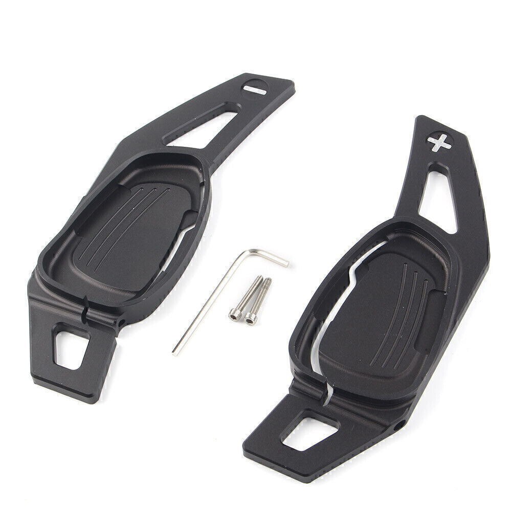 2 x Steering Wheel Shift Paddle Shifter Trim Cover for Audi for A5 /S5/SA5 RS3 Black