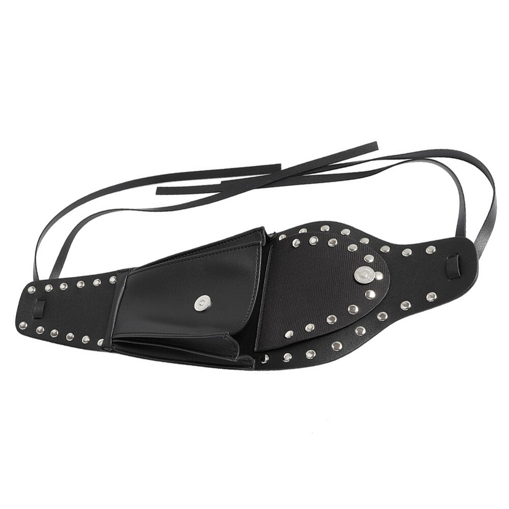 Fuel Gas Tank Cover Black Dash Console Center Pouch Bag for Harley Sportster 883 Q