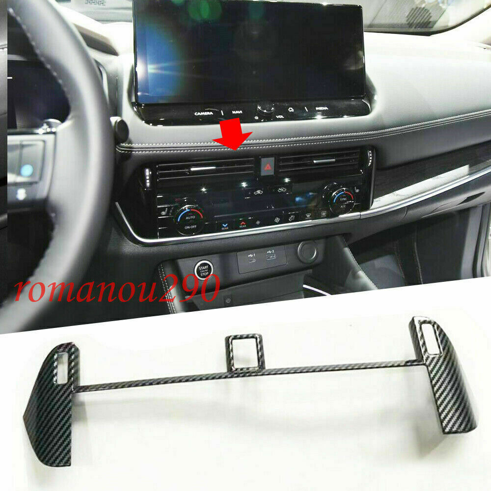 For Explorer 2020-2022 Carbon Fiber Style Rear Window Rain Wiper Cover Trim v