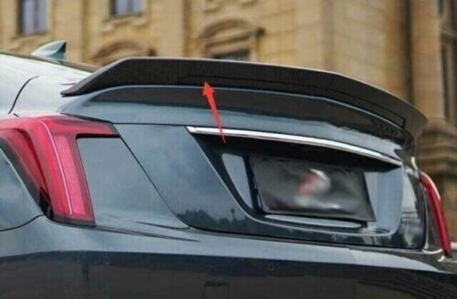 for Cadillac CT5 V 2020-2022 Carbon Fiber ABS Rear Trunk Spoiler Wing Flap Cover