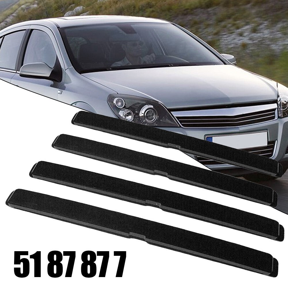 4-Piece Real Carbon Fiber Automotive Wear Panel Door Window Cover Panel Protector Strip Type 2- v