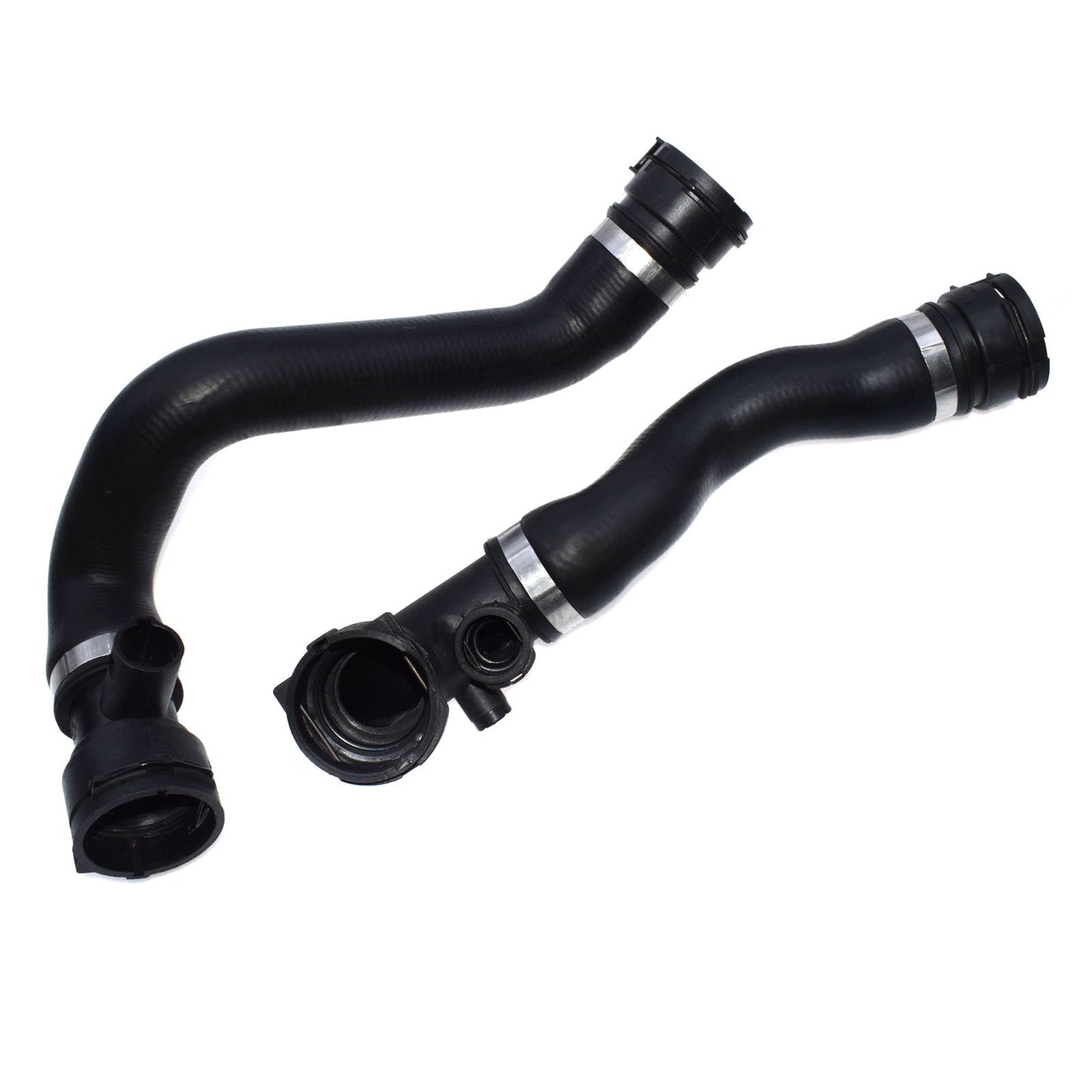 2pcs Upper and Lower Radiator Coolant Hose for E46 E90 323i 325i 17127510952- n