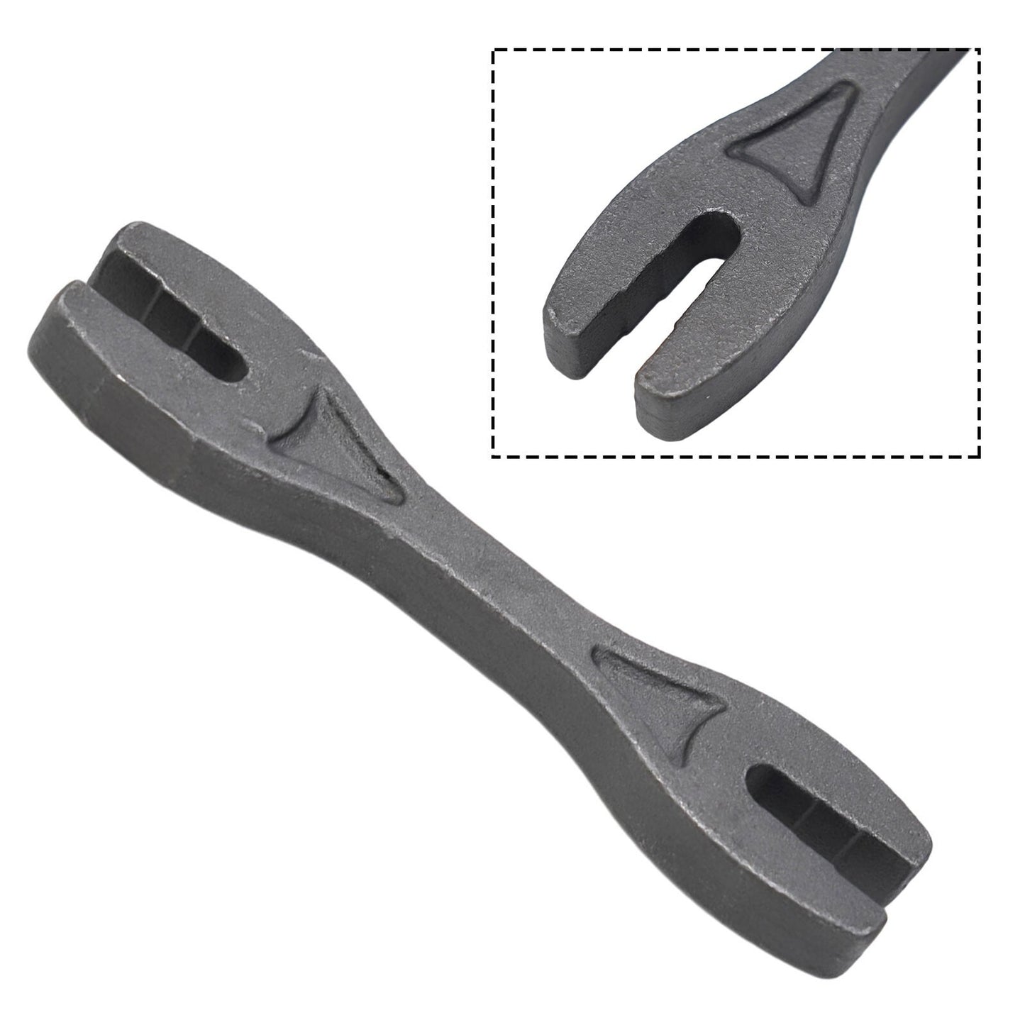 Multi-functional motorcycle spoke wrench in 6 sizes, suitable for bicycle and car repair.