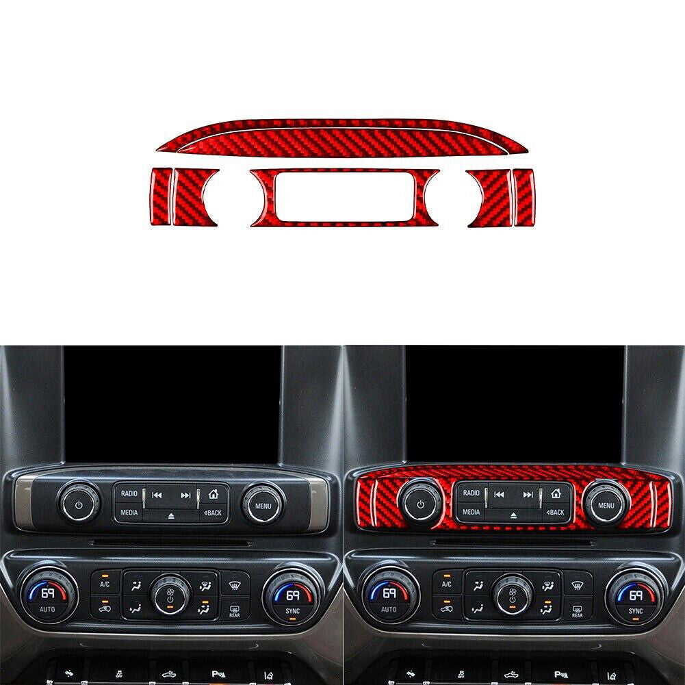 4x Carbon Fiber Interior Front Window Panel Cover Trim For X1 F48 2016-2018 v