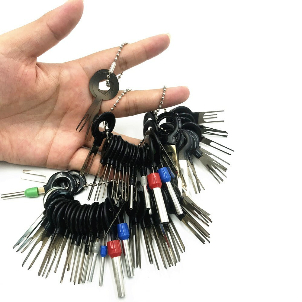 78Pcs Wire Terminal Removal Tool Car Electrical Wiring Crimp Connector Pin Kit Q