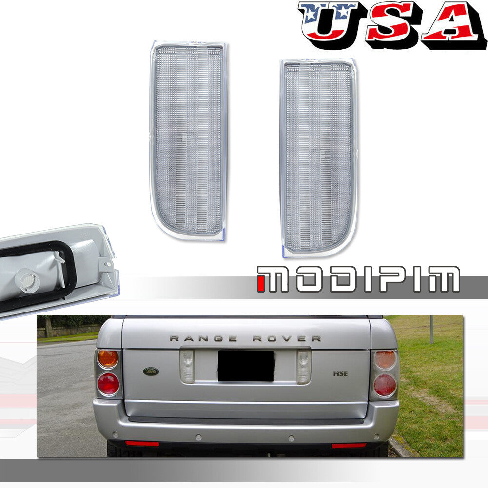 LH+RH Side Tailgate Reverse Backup Light Transparent Suitable for Range Rover L322 2003-12- v