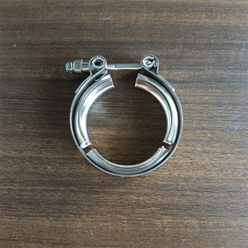 2 Universal Stainless Steel V-Band Clamp for Turbo Downpipe Exhaust Pipe