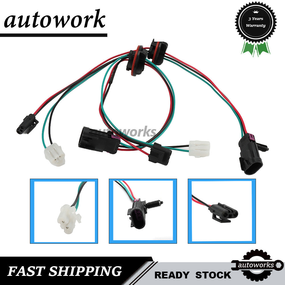 2x 68193062AA Headlight Lamp Wiring Harness For 09-22 for Dodge for Ram